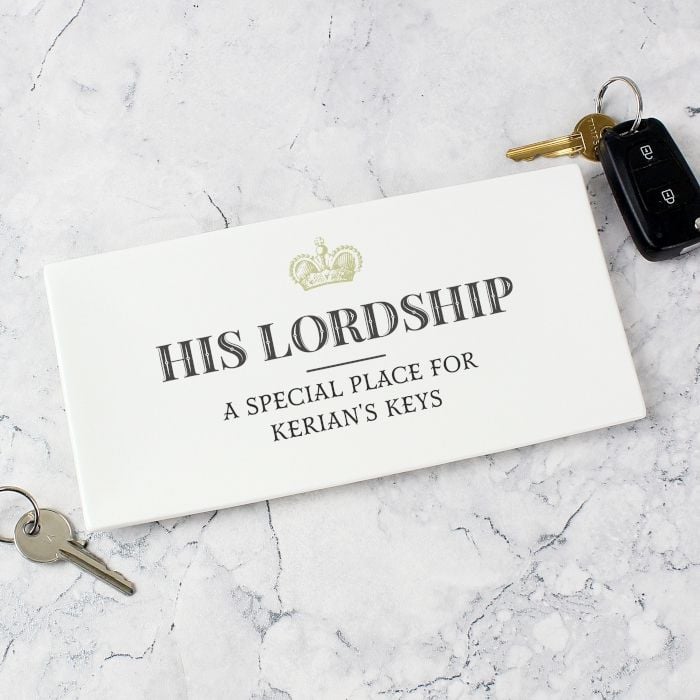 Personalised Her Lordship Ceramic Trinket Tray