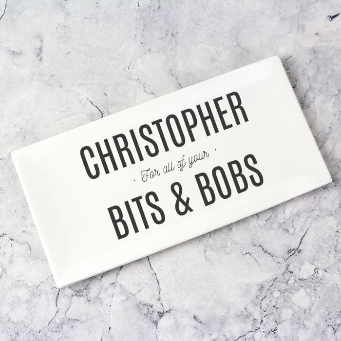 Personalised Bits & Bobs Ceramic Tray