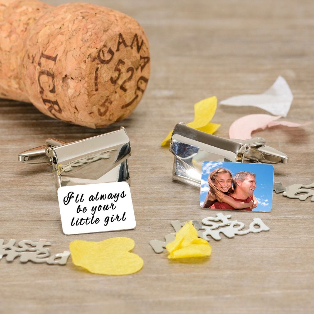 Always Be Your Little Girl - Photo Envelope Cufflinks