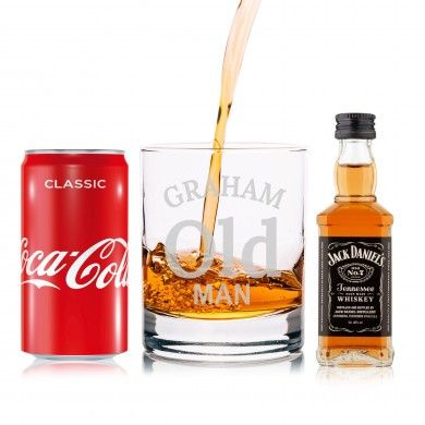 Personalised Old Man Jack Daniels Gift Set