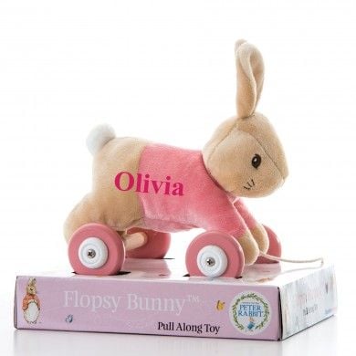 Personalised Flopsy Personalised Pull Along Toy