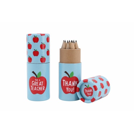 Personalised THANK YOU TEACHER Pencil Pot - Personalised Colouring Pencils
