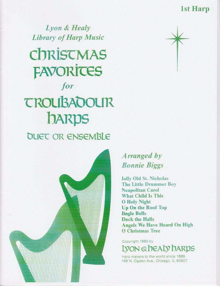 Christmas Favorites for Troubadour Harps Arranged by Bonnie Biggs