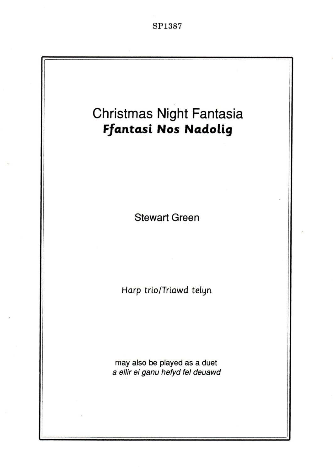 Christmas Night Fantasia (Ffantasi Nos Nadolig) - Stewart Green