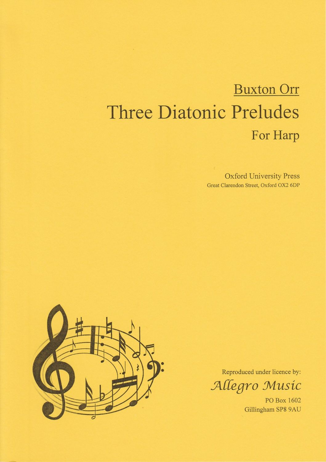 Three Diatonic Preludes for Harp - Buxton Orr