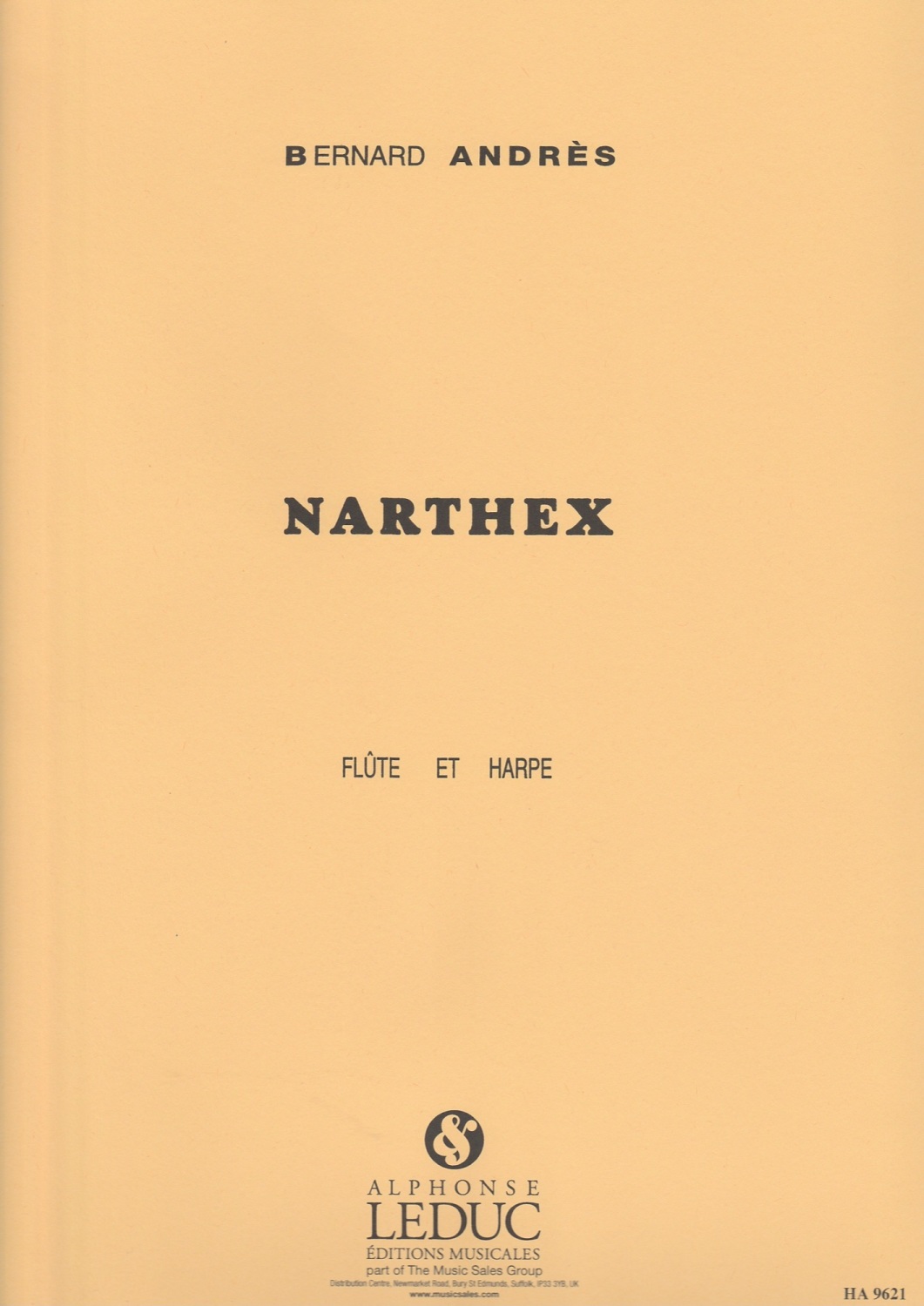 Narthex - Bernard Andres