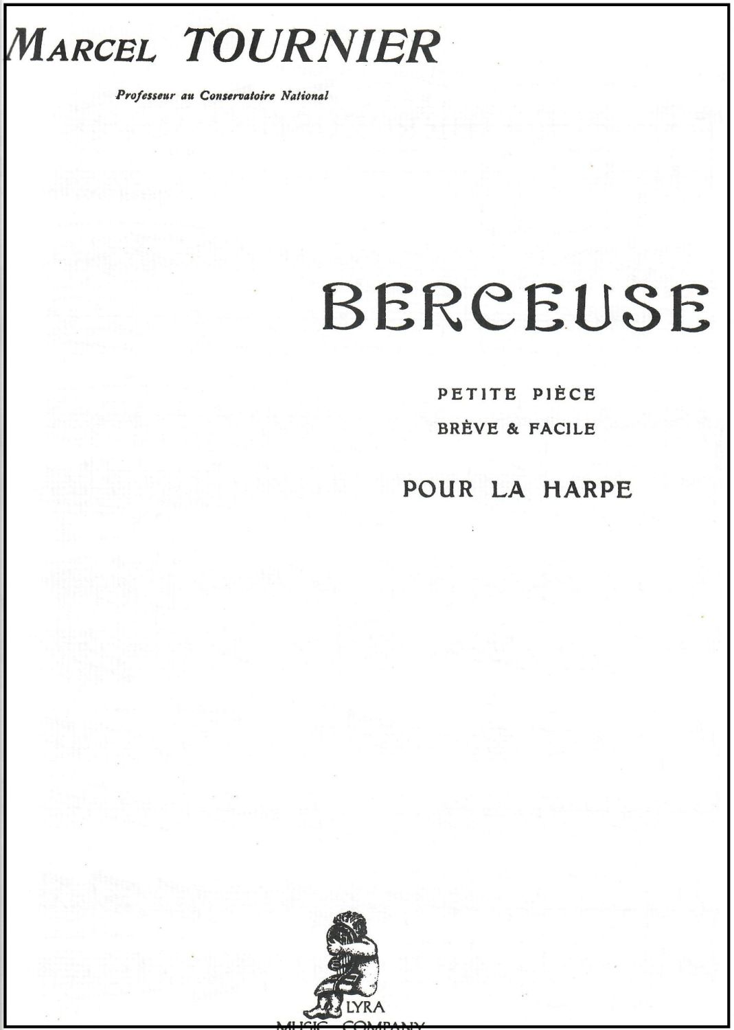 Berceuse - Marcel Tourner