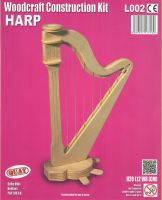 <!-- 001 --> Woodcraft Construction Kit - Harp