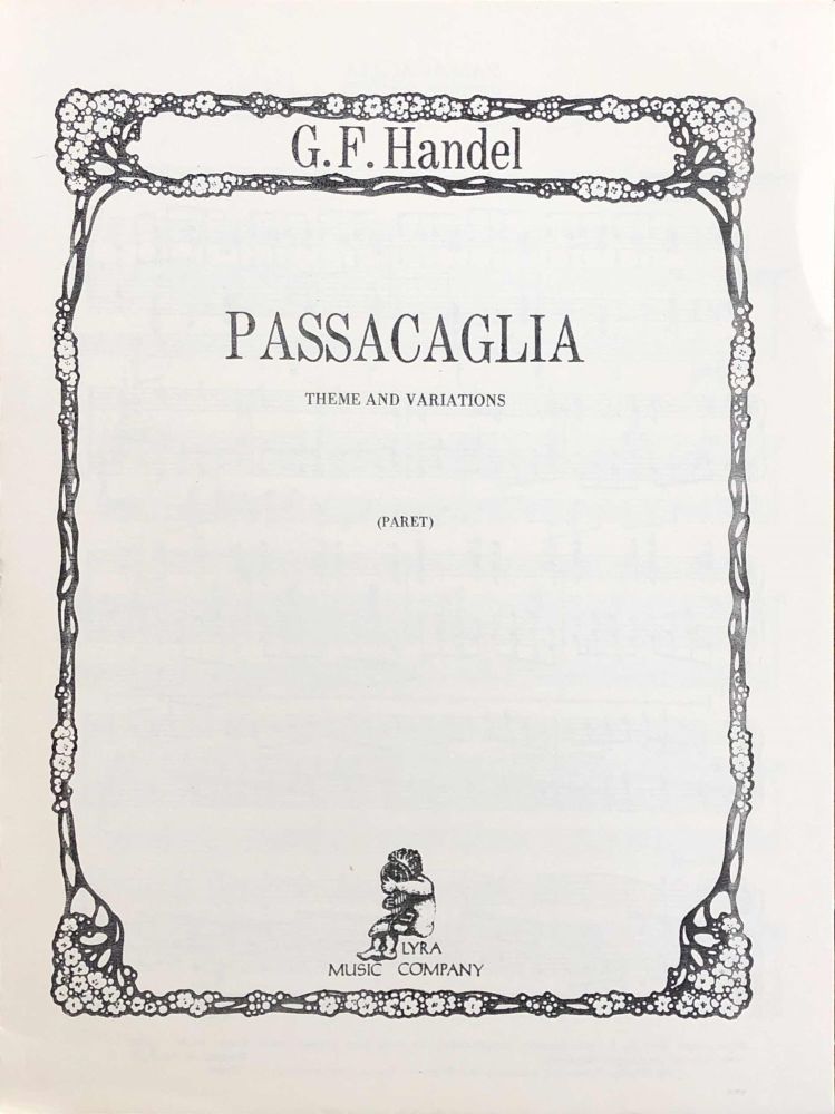 Passacaglia - Theme and Variations - G.F.Handel