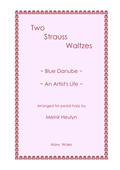 Two Strauss Waltzes - arranged by Meinir Heulyn