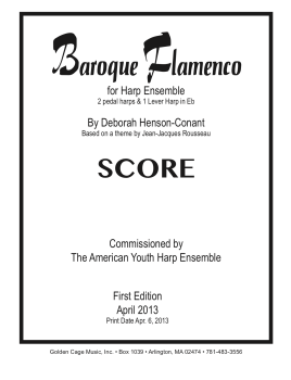 Baroque Flamenco for Harp Ensemble - Deborah Henson-Conant