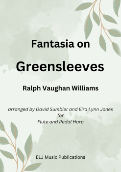 Fantasia on Greensleeves  by Ralph Vaughan Williams Flute & Harp (Digital Download)