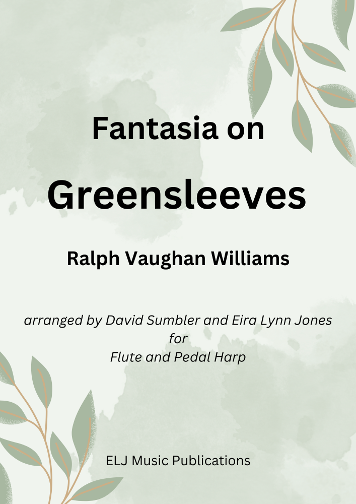 Fantasia on Greensleeves  by Ralph Vaughan Williams Flute & Harp (Digital Download)