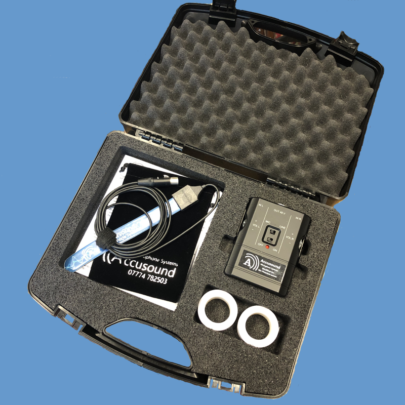 The Harp Contact Microphone with dual input from Accusound