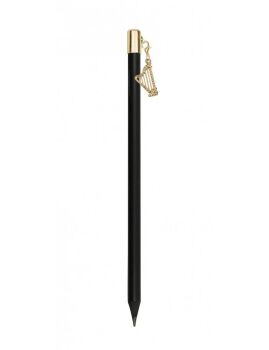 Pencil with Gold Harp Charm