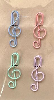 Treble Clef Paperclips