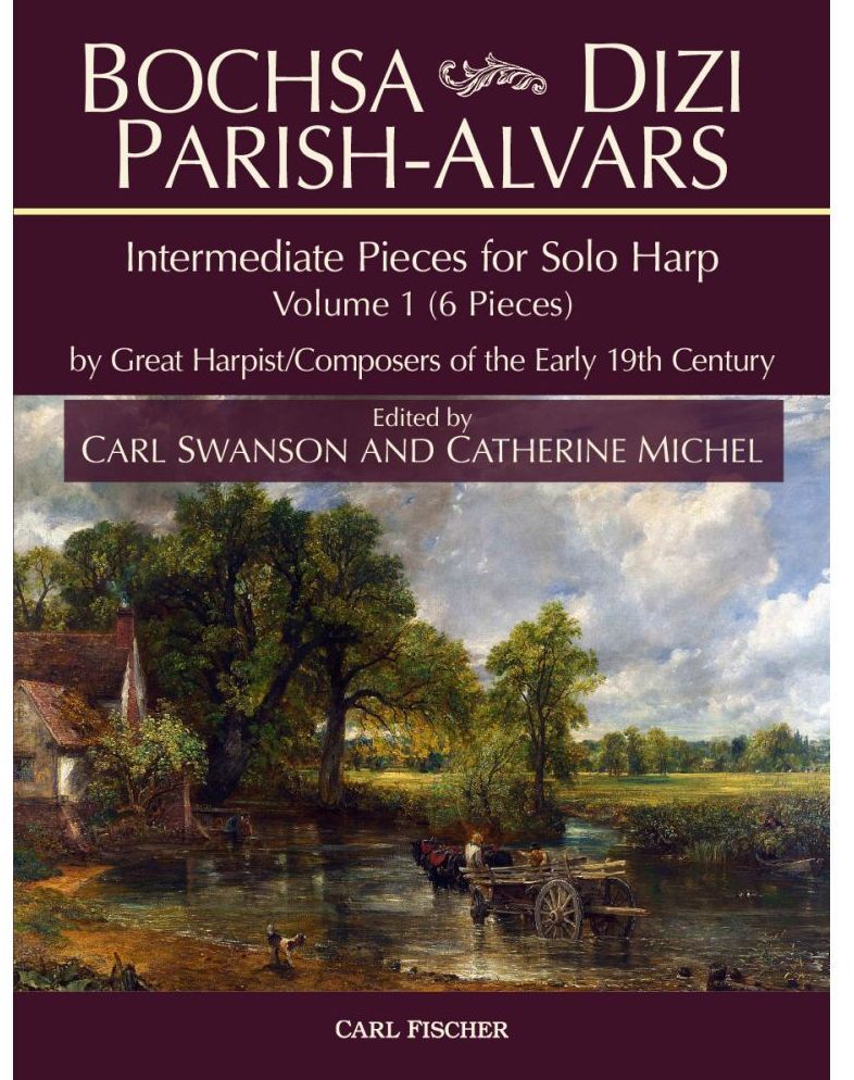 Intermediate Pieces for Solo Pedal Harp by Great Harpist / Composers of the