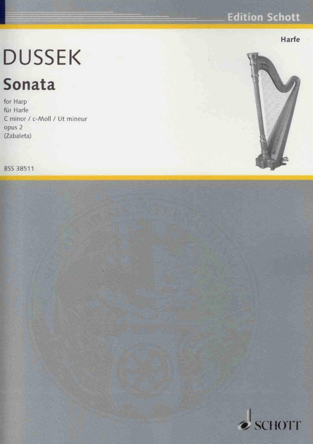 Sonata in c minor opus 2 - Dussek, S. G 