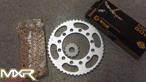 KTM SX SXF CHAIN AND SPROCKETS STEEL REAR 50 TOOTH FRONT 13 TOOTH 520 PROX 