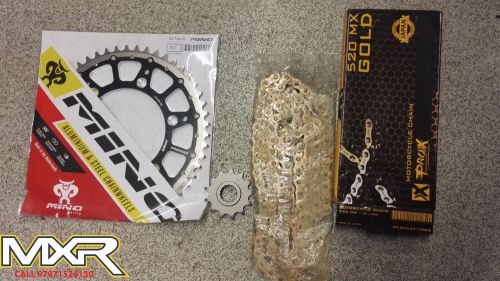 KTM SX SXF CHAIN AND SPROCKETS MINO REAR 50 TOOTH FRONT 13 TOOTH 520 PROX C