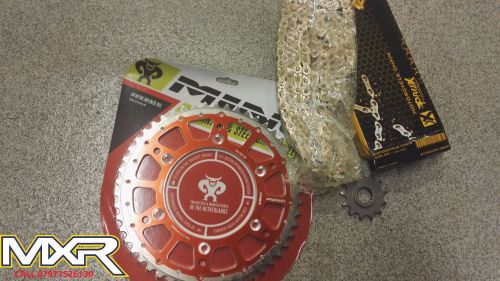 KTM SX SXF CHAIN AND SPROCKETS MINO REAR 50 TOOTH FRONT 13 TOOTH 520 PROX C