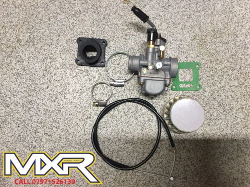 KTM SX 50 CARBURETTOR THROTTLE CABLE AND INLET MANIFOLD