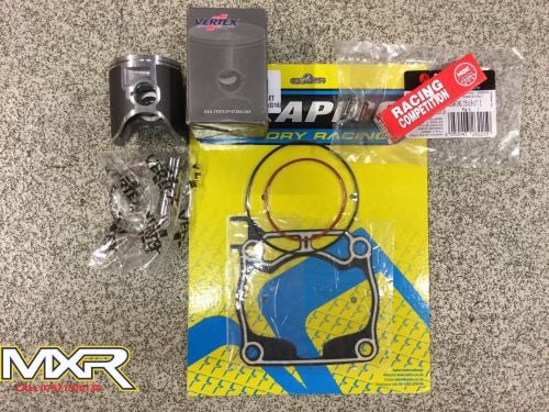 YAMAHA YZ 125 2005-2018 TOP END REBUILD KIT WITH VERTEX SIZE A PISTON AND M