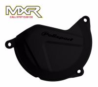 POLISPORT CLUTCH COVER PROTECTOR HUSQVARNA FC 450 14-15 FE 450 501 14-16 BLACK