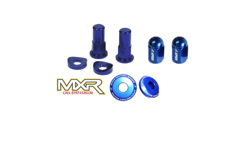 APICO WHEEL BLING REAR SPACERS AND MORE KAWASAKI KX 125 250 KXF 250 450 BLU