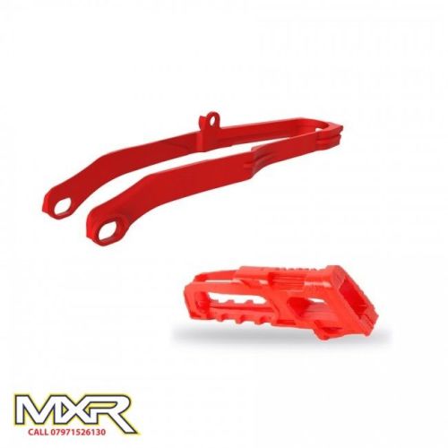 POLISPORT CHAIN GUIDE AND SLIDER HONDA CRF 250 18-19 450 R RX 17-19 RED
