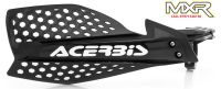 ACERBIS X-ULTIMATE BLACK WHITE HAND GUARDS WITH UNIVERSAL MOUNTING KIT MX ENDURO