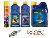 KTM SX 150 09-19 SERVICE KIT OILS MX9 15W-50 AIR FILTER SPRAY PLUG COOLANT NF