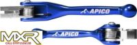 APICO FLEXI LEVERS KTM SX HUSQVARNA TC FC TE FE TX FX 125 250 300 i 350 450 BLUE