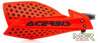 ACERBIS X-ULTIMATE RED BLACK HAND GUARDS WITH UNIVERSAL MOUNTING KIT MX HONDA