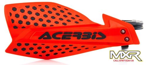 ACERBIS X-ULTIMATE RED BLACK HAND GUARDS WITH UNIVERSAL MOUNTING KIT MX HON