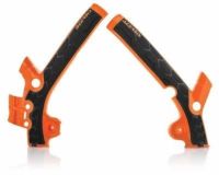 KTM SX 85 2018-2020 ACERBIS X GRIP FRAME PROTECTORS / FRAME GUARDS ORANGE BLACK