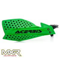 ACERBIS X-ULTIMATE GREEN BLACK HAND GUARDS WITH UNIVERSAL MOUNTING KIT MOTOCROSS