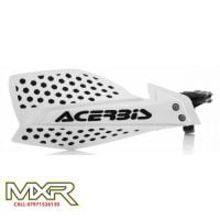 ACERBIS X-ULTIMATE WHITE BLACK HAND GUARDS WITH UNIVERSAL MOUNTING KIT MX ENDURO
