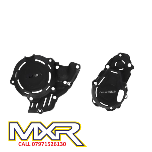 KTM SXF 250 350 2023-2024 ACERBIS ENGINE COVER GUARDS CLUTCH IGNITION BLACK