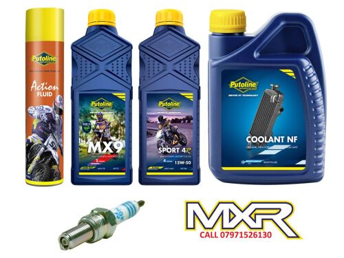 GASGAS MC 125 21-26 SERVICE KIT OILS MX9 15W-50 AIR FILTER SPRAY PLUG COOLA
