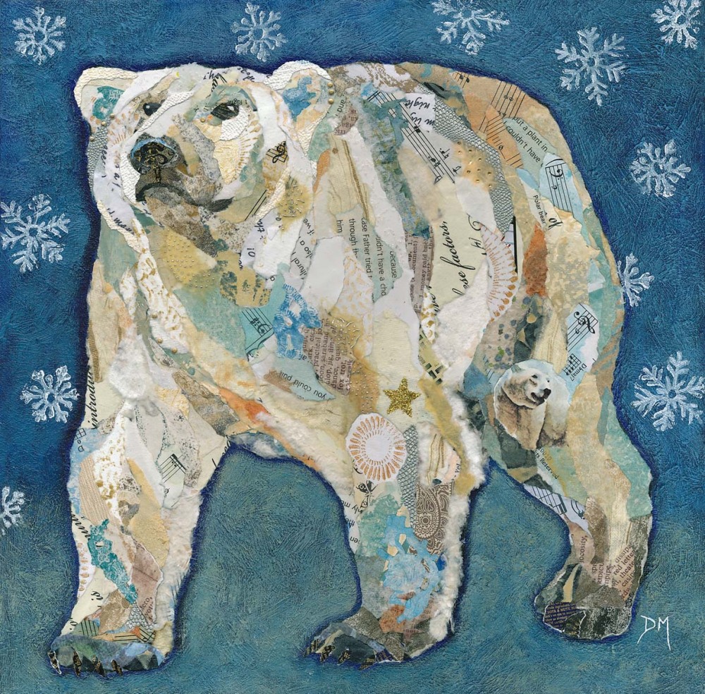 Polar Bear Blues - Embellished Print