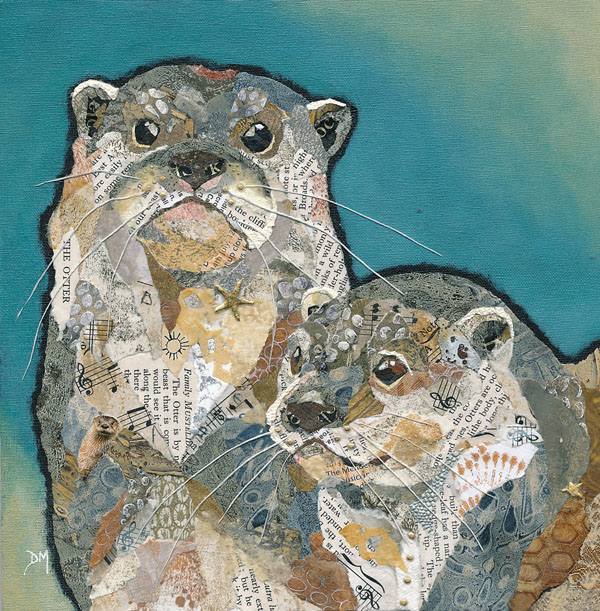 Two Otter Friends Art Print
