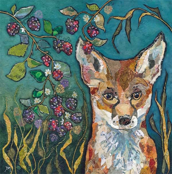 Fox in Brambles - Large Print