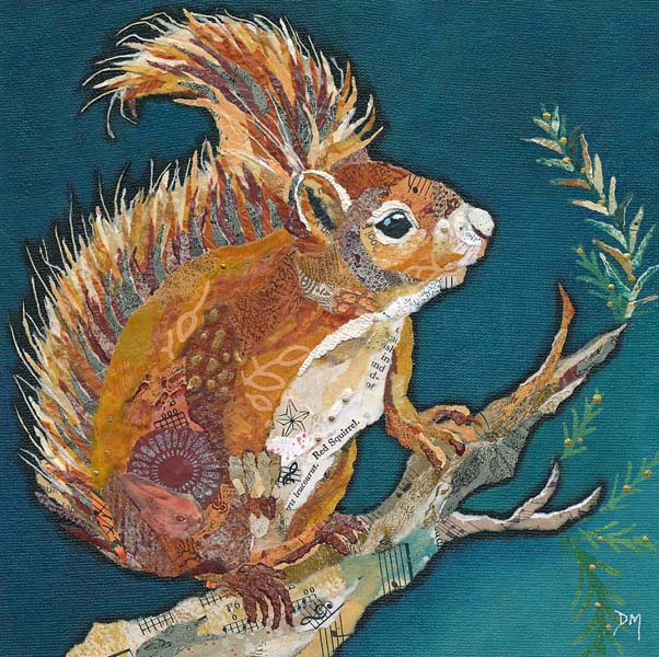 Wee Red Squirrel - Med Print
