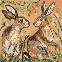 Hare's Looking at You - Large Print