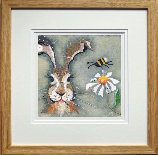 Hare & Bee - Quirky Hare Art Print