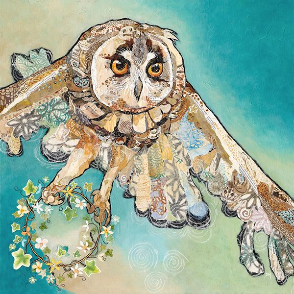 *NEW* A Gift for Athene- X Large Print of an owl carrying an ivy garland