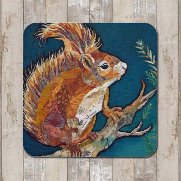 Wee Red Squirrel Coaster or Tablemat