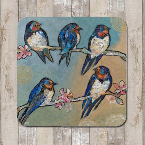 Swallow Bird Coaster Tablemat Placemat