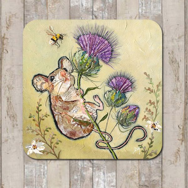 First to the Top Mouse & Thistle Coaster or Tablemat
